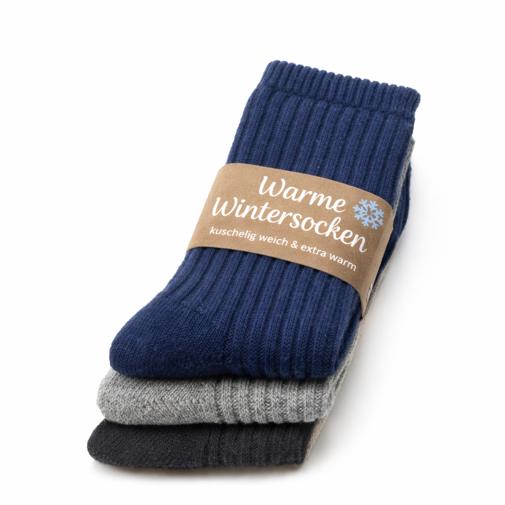 Fuchs Camper Alpaka Socken – Mitteldicke 3 Paar für Damen & Herren – Wärme, die bleibt – Ideal für Winter & Outdoor
