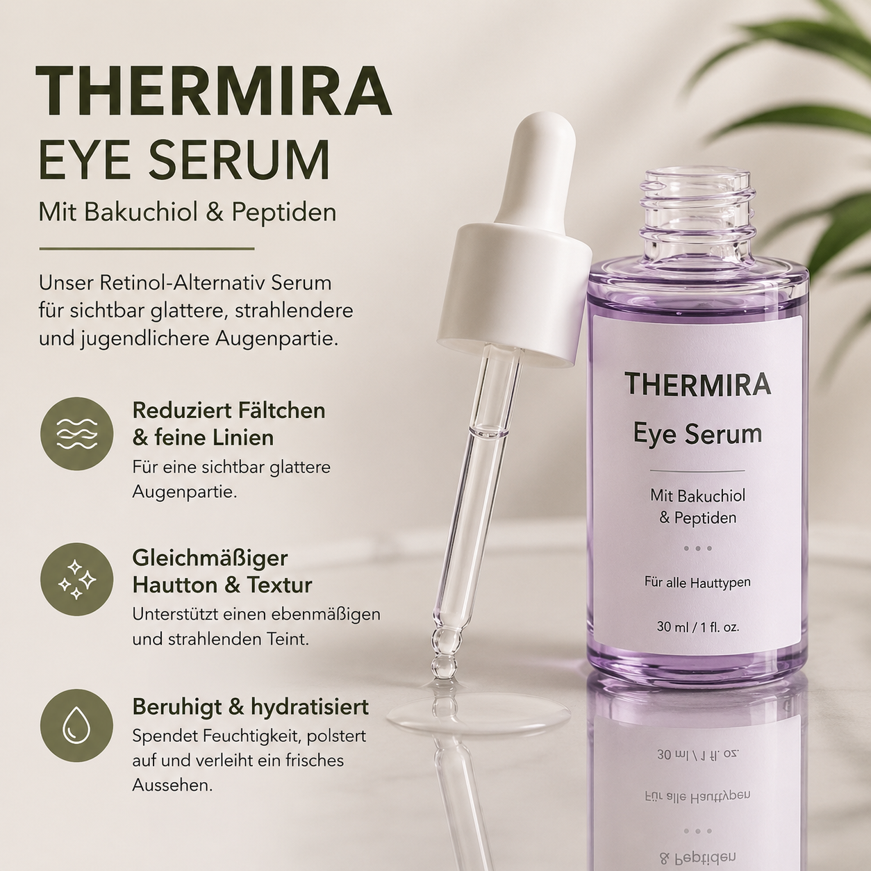 THERMIRA Eye Serum™ - Mit Bakuchiol & Peptiden