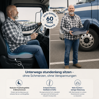 Thermira Sitzkissen unterwegs im LKW